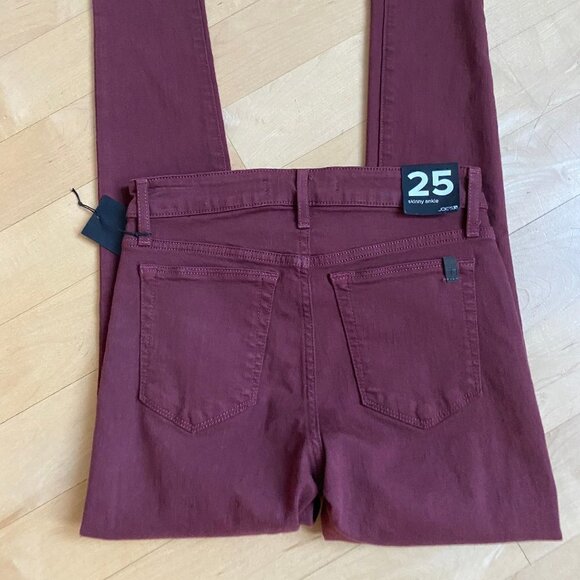 JOES Jeans Burgundy Mid Rise BNWT Skinny Jeans - Picture 6 of 9